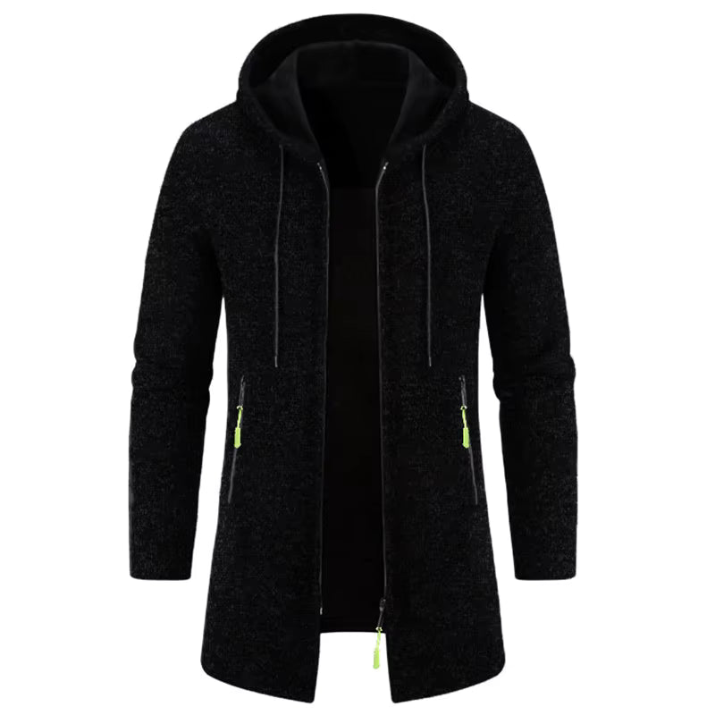 Men’s Outdoor Fleece-Lined Zipper Hoodie – Warm, Casual, and Stylish Winter Sweatshirt - 3KDyn